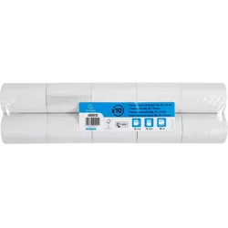 Exacompta 40991E 50x Thermorolle für Waagen, 76mm x 60m, 1-lagig, 55g - Weiß