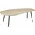 FineBuy Couchtisch Nierenform Weiß 122 x 36 cm
