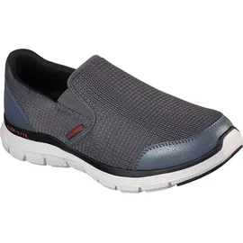 SKECHERS Slipper Slipper Kunstleder/Mesh - Grau Gr.: 42