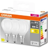 Osram LED-Birne 5,5W E14 warmweiß 3 St.
