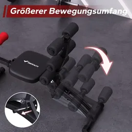 Merach Bauchtrainer – Multi-Function Bauchmuskeltrainer für Zuhause, ideal für Ganzkörpertraining, geeignet für alle Körpergrößen
