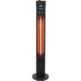 Eurom Q-Tower 2000 RCD Elektrische Terrassenheizung, 2000W, IP65, schwarz (335514)