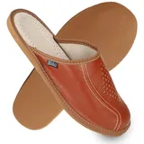 filsko Edle Herren Pantoletten Palanga Hausschuh bis Schuhgröße 50! 47 EU