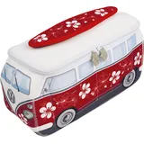 BRISA VW Collection T1 Bulli Bus Design (Hibiskus/Rot/Groß)