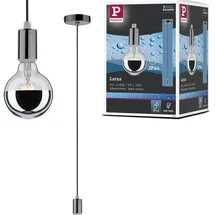 Paulmann Larus 1-flg. 11 cm rund schwarzchrom