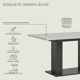 Möbel Boss Motion 150 x 76 x 90 cm grau