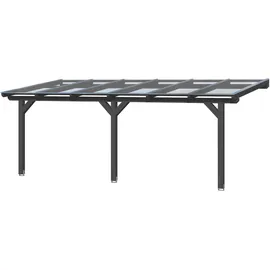 SKANHOLZ Terrassenüberdachung Bormio 648 x 250 cm anthrazit
