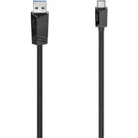 Hama USB Kabel 0,75 m USB 3.2 Gen 1 (3.1 Gen 1) USB C USB A Schwarz