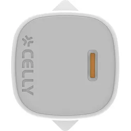 CELLY Ladegerät USB-C 20W Celly UPTC1USBC20WCTL, mit Lightning-Kabel