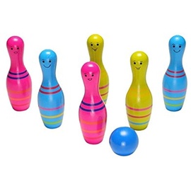 BS Toys Kegeln - Kegelspiel für Kinder & Erwachsene - Für Indoor & Outdoor - Gesellschaftsspiele, ideal für Kindergeburtstag & Party - Ab 3 Jahren - Unbegrenzt viele Spieler