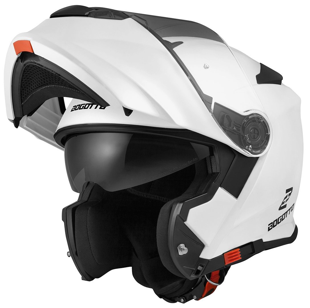 Bogotto V271 Motorhelm, wit, XL Voorman