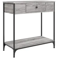 VidaXL Konsolentisch Grau Sonoma 75x34,5x75 cm Holzwerkstoff