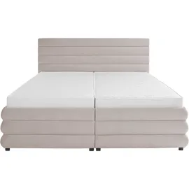 LeGer Home by Lena Gercke Polsterbett "Maylis", beige (creme), B:192cm L:211cm, 100% Polyester, LEGER HOME BY LENA GERCKE, Betten, Polsterbett ohne Bettkasten Polsterbett, wahlweise mit und ohne Matratze und Lattenrost, auch in 200cm Breite