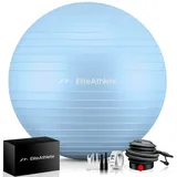 elite athlete EliteAthlete® Gymnastikball - Sitzball - 65cm blau 65 CM