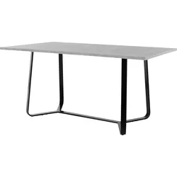Esstisch BYLIVING "Talea", grau (betonoptik, schwarz), B:160cm H:76cm T:90cm, Tische, Esstisch Rechteckiger Esstisch, Breite 140 oder 160 cm