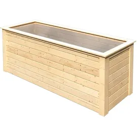 Karibu Hochbeet 28 mm 245 x 85 x 92 cm natur