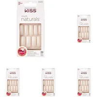 Kiss Salon Natural Nail - Go Rouge (Packung mit 5)