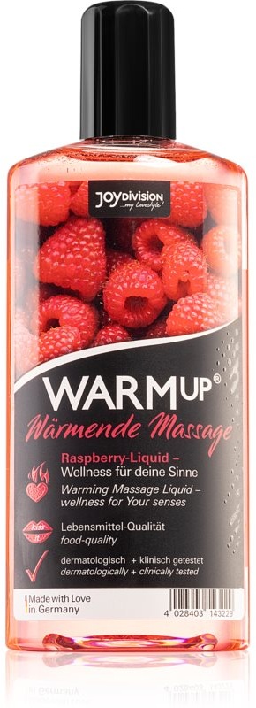 JoyDivision WARMup Massagegel mit Geschmack Raspberry 150 ml