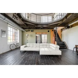 KAWOLA Sofa NELSON hellgrau Recamiere rechts