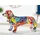 Gilde Dackel Pop Art Graffiti bunt Poly 11,5x36x20cm