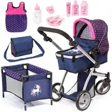 Bayer Design Kombi-Puppenwagen Mega Set