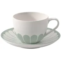 Villeroy & Boch Cappuccinotasse mit Untertasse 0,3 l Grün