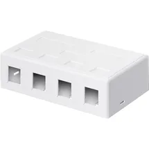 goobay Keystone Leergehäuse 4-Port