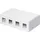 goobay Keystone Leergehäuse 4-Port