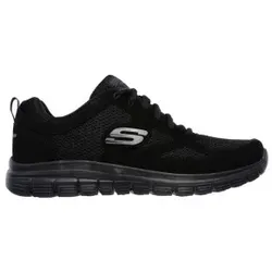 Skechers für Herren. 52635 Verbrennt Schuhe Agoura schwarz (44), Stoff, Wohnung, Schnürsenkel, Lässig
