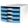 HAN Schubladenbox IMPULS 1013-54 DIN A4/C4 4Fächer offen ws/h.bl