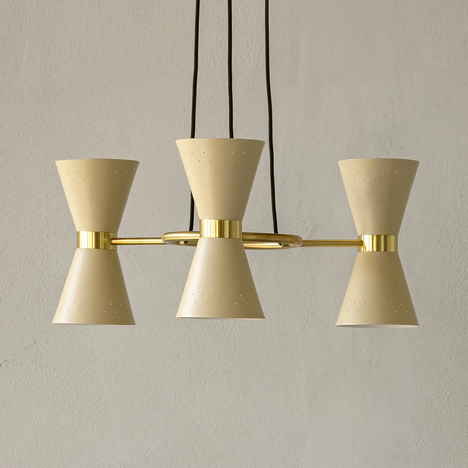 Pendelleuchte Audo Copenhagen, Collector, dimmbar, Beige, für Wohnzimmer, Metall, Design - 25