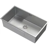 ML-Design XXL Spülbecken Edelstahl 70x40 cm Rechteckig 1 Becken mit Siphon