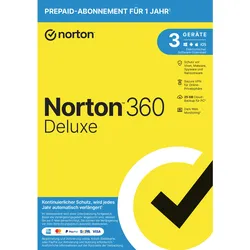 Norton 360 Deluxe 3 Geräte - 1 Jahr - 25GB Software