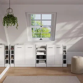 Vicco Rion Dachschrägenschrank-Set 210 x 46 x 81,6 cm Weiß
