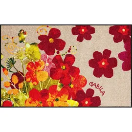 SALONLOEWE Fußmatte Lifestyle Maggio 50x75 cm Eingangs-Matte waschbar bunt Blumen Fussabtreter