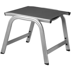 Kettler Basic Plus Hocker Aluminium/Outdoorgewebe - Silber