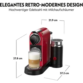 Krups Nespresso Citiz & Milk XN 7615 rot + Aeroccino