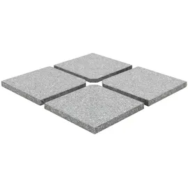 vidaXL Schirmständer Granit 47 x 47 x 4,5 cm Grau