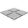 vidaXL Schirmständer Granit 47 x 47 x 4,5 cm Grau