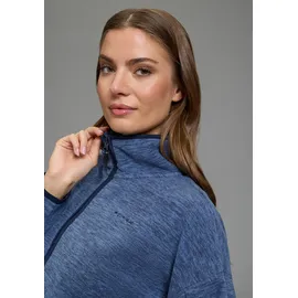 Ocean Sportswear Fleecepullover Sweatshirt Melange Blau 44/46