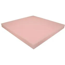 Schaumstoff Rücken Kissen Rosa 50cm x 50cm x 4cm RG 24/22 sehr weich