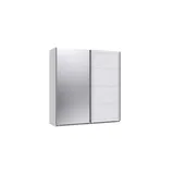 möbel-direkt.de Schwebetürenschrank Chalet 180 x 208 x 65 cm Weiß
