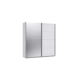 möbel-direkt.de Schwebetürenschrank Chalet 180 x 208 x 65 cm Weiß