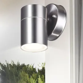 Harms Import Design Wand Lampe Fassaden Außen Beleuchtung Edelstahl Garten Down Strahler Leuchte