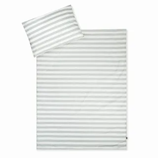 Julius Zöllner Bettwäsche Organic Stripes, Gr. 100x135 und 40x60 cm, Kinderbettwäsche, Schadstoffgeprüft