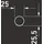 Duravit Stabbrause MinusFlow 187mm, Anschl.-G. G 1/2, rd, sw matt