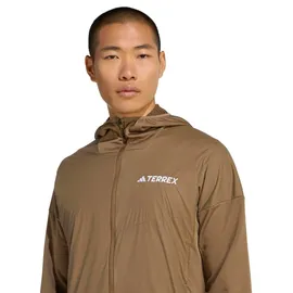 adidas Terrex Xperior Climawarm+ Wind Light Fleece Kapuzenjacke brown oxide XL