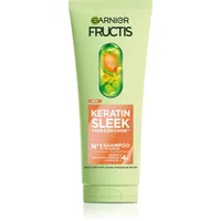Garnier Fructis Keratin Sleek Shampoo mit Keratin für glänzendes
