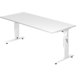 MC, Schreibtisch, MyTable O Schreibtisch mit Gestell Weiss (1800 x 800 x 650 mm)
