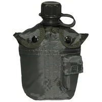 Max Fuchs US Plastikfeldflasche oliv 1 l inkl. Hülle